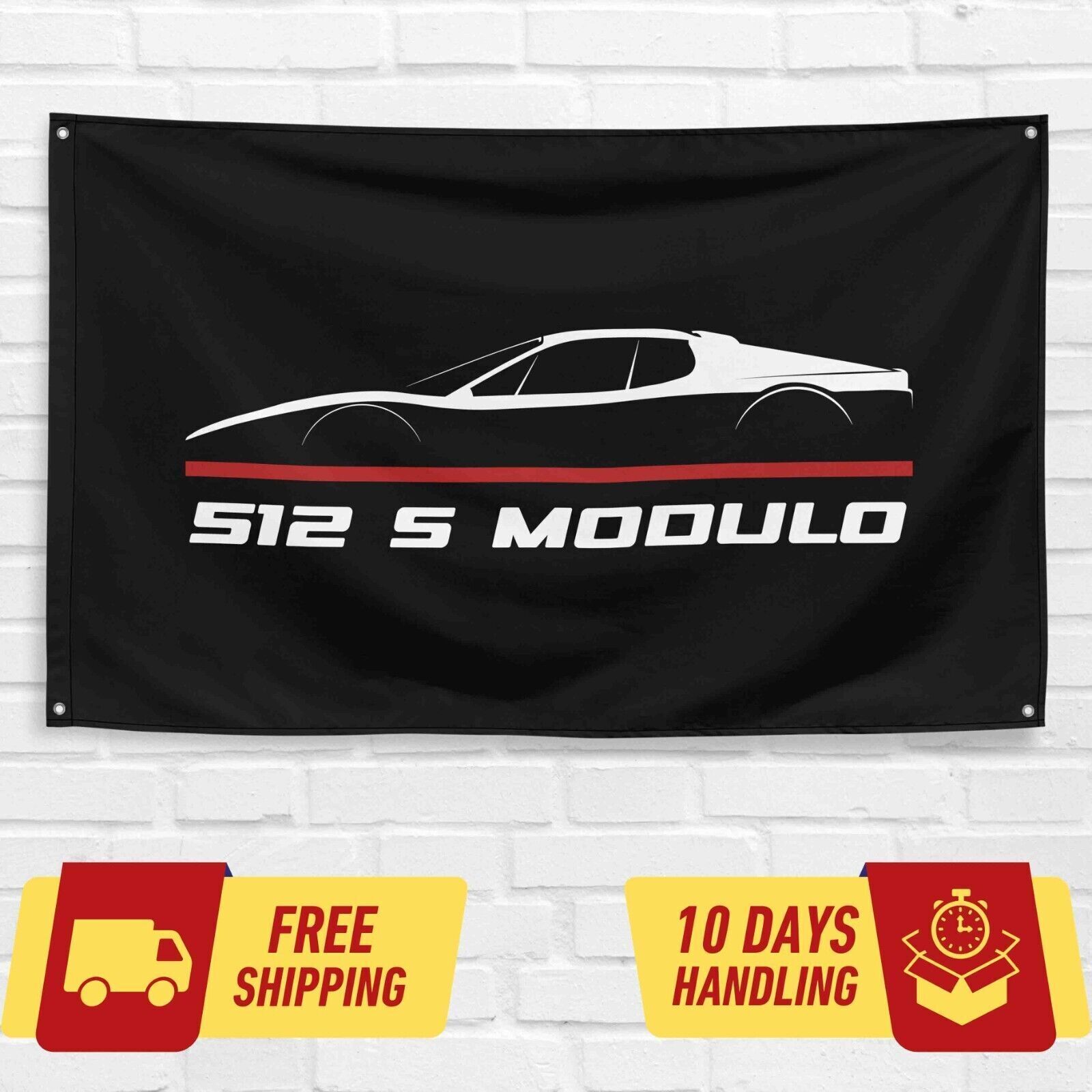 For Ferrari 512 S Modulo 1970 Car Enthusiast 3x5 ft Flag Birthday Gift Banner