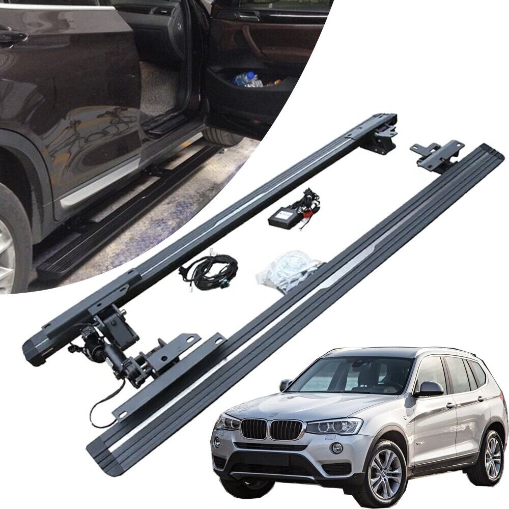 2Pcs Fits for BMW X3 2013-2017 Deployable Electric Running Board Side Step