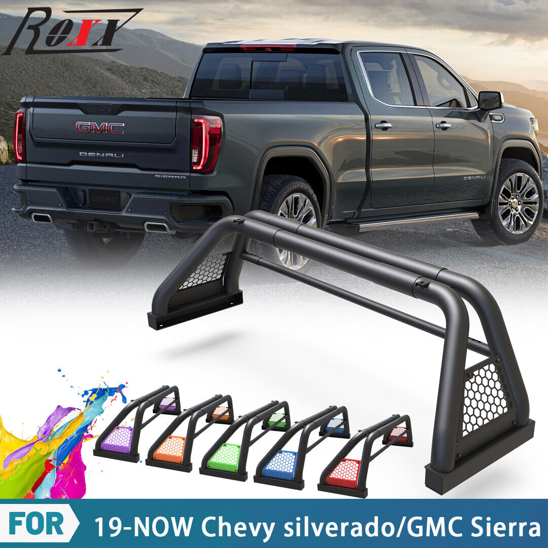 For 2019-NOW Chevy silverado/GMC Sierra Pickup Roll Sport Bar Chase Rack Bed Bar