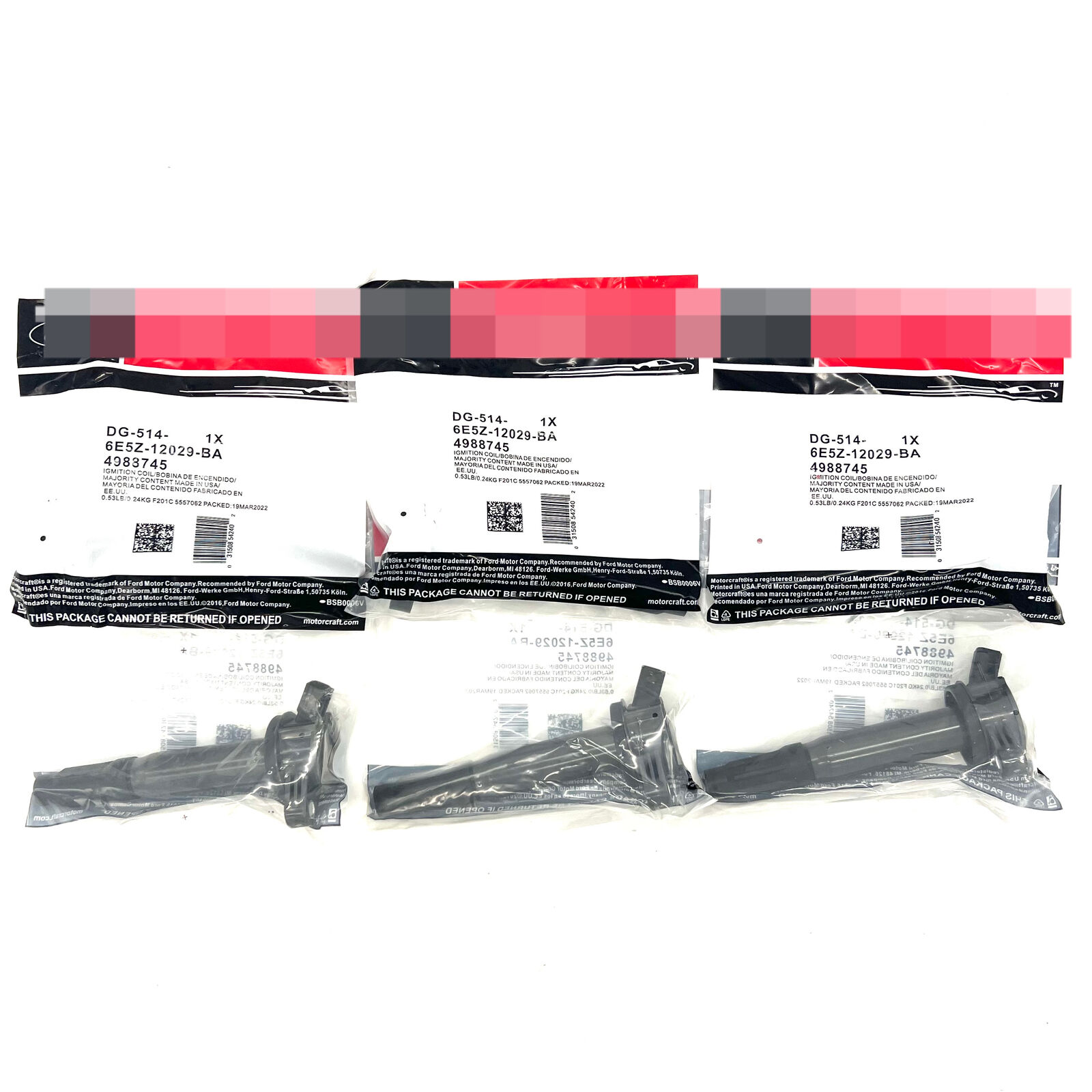 6X DG514 Ignition Coils FOR Motorcraft Ford Escape Fusion Lincoln Mercury 3.0LV6