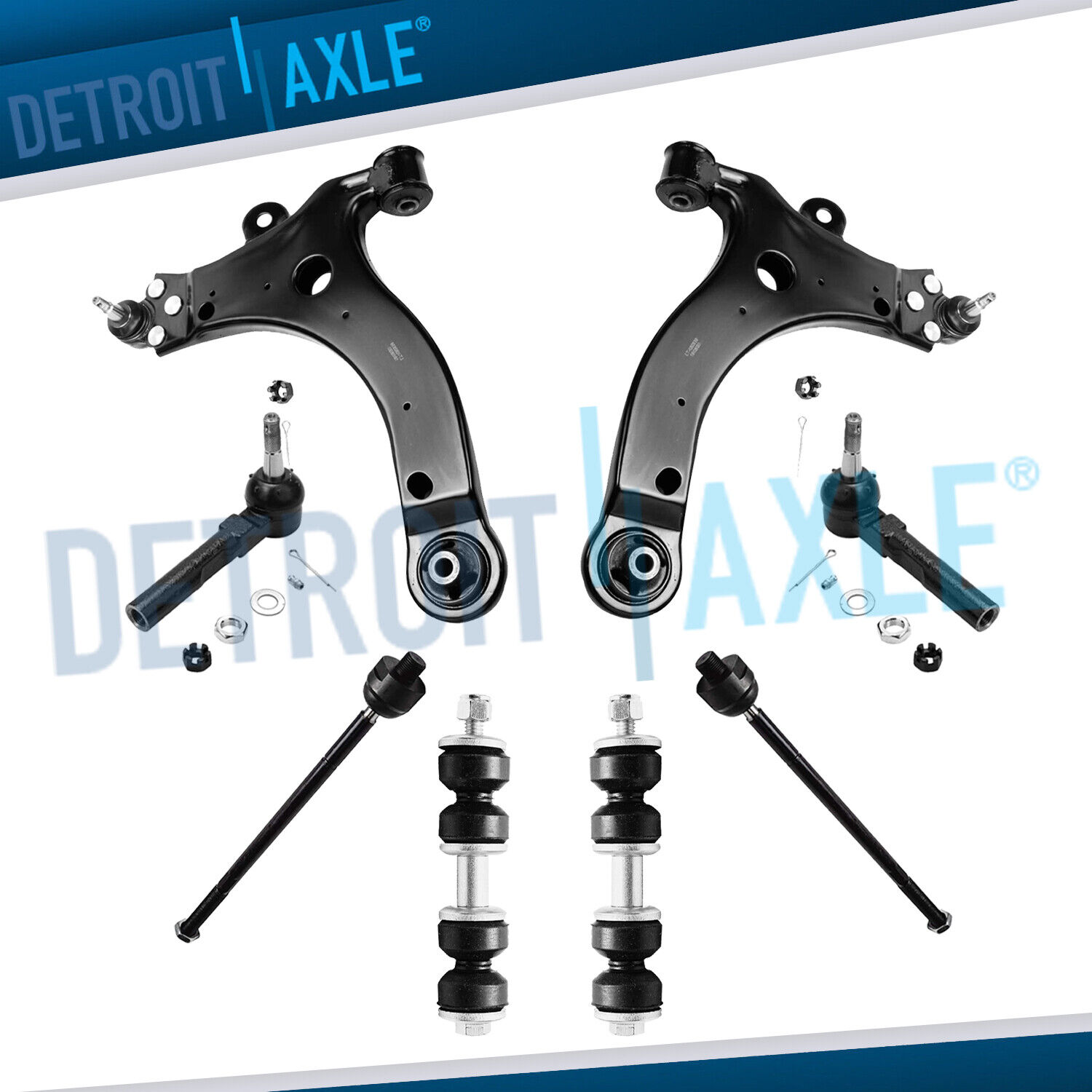 Lower Control Arm Ball Joint Tie Rod Sway Bar Kit for Venture Silhouette Montana