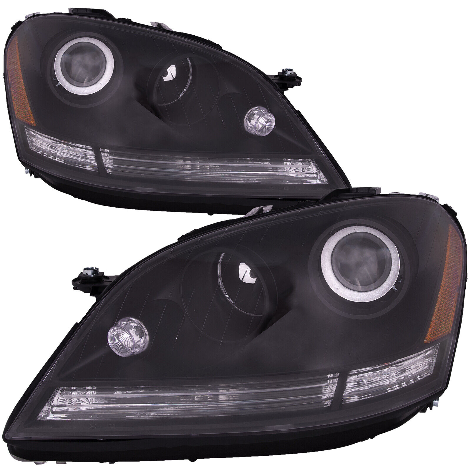Headlight Pair Fits Mercedes-Benz ML350 06-07 Headlamp Right Hand And Left Side