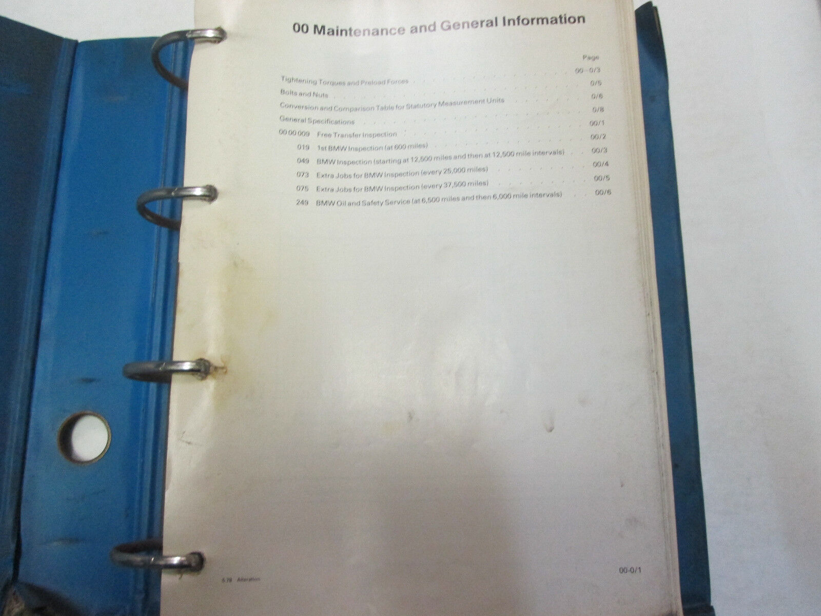 1980s BMW 530i Service Repair Shop Manual Volume 1 FACTORY OEM BOOK Used ***