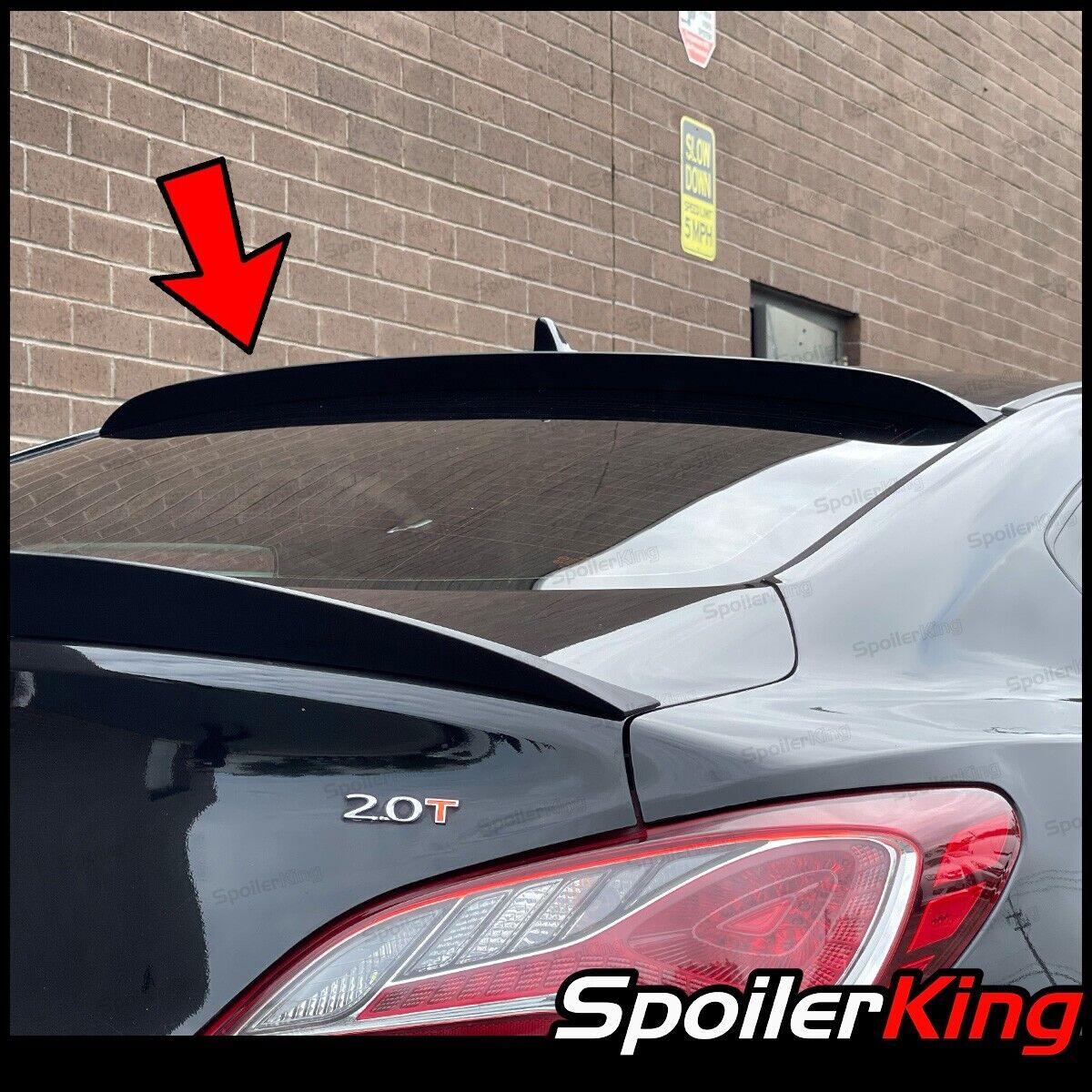 SpoilerKing #380R Rear Window Roof Spoiler XL (Fits: Hyundai Genesis Coupe 2dr)