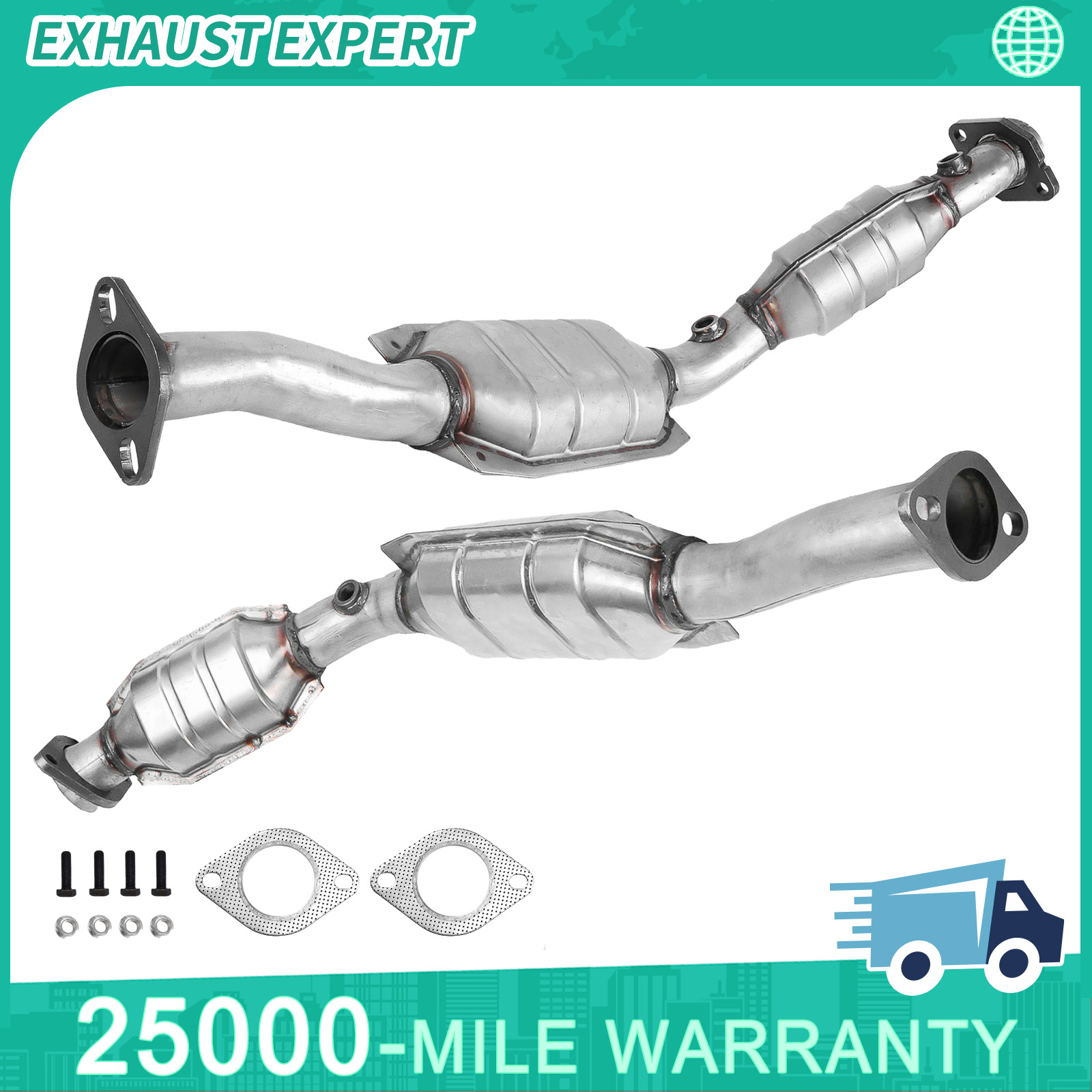 2x Catalytic Converter set For 2003-2011 LINCOLN TOWN CAR Mercury Grand Marquis