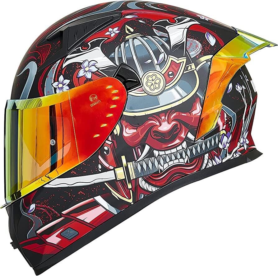 ILM Z501 Motorcycle Helmet Full Face Pinlock Dual Visor Motocross DOT L