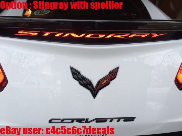 Chevy Corvette StingRay C7 3rd brake light decal 14 15 16 2017 18 19 GS Z06 Z51