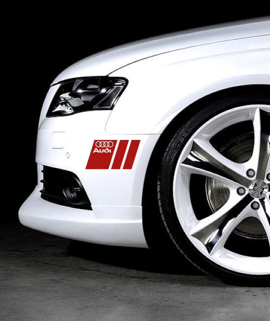 Audi A3 A4 A5 A6 A8 S4 S5 S6 RS4 Q3 Q5 Q7 TT S-Line Decal sticker emblem PAIR R