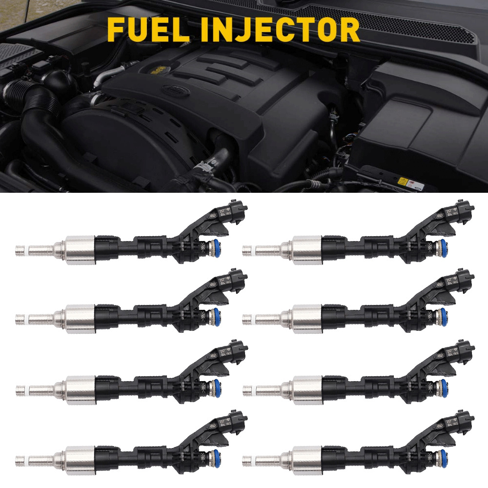 8 PCS Injectors Fuel for Land Rover LR4 Range Rover Sport Jaguar XF XJ LR079542
