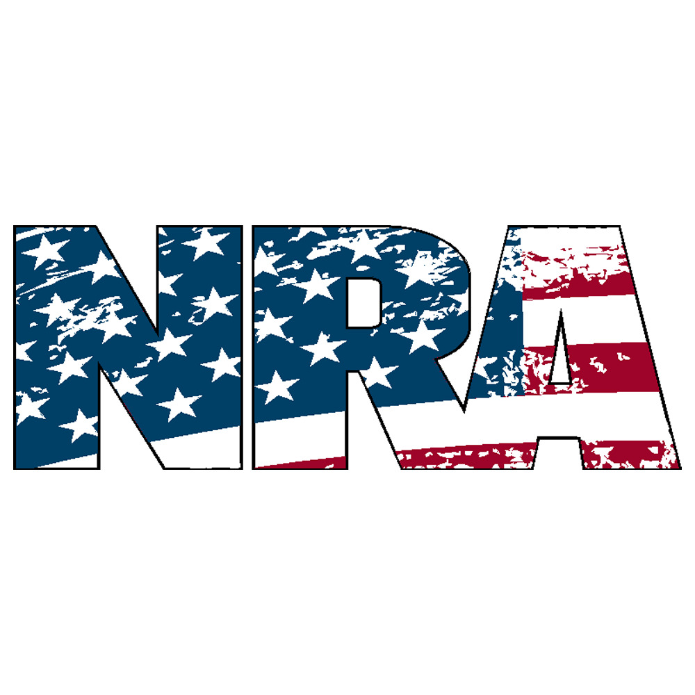 NRA National Rifle Association Gun Rights 2nd Amendment American Flag Sticker