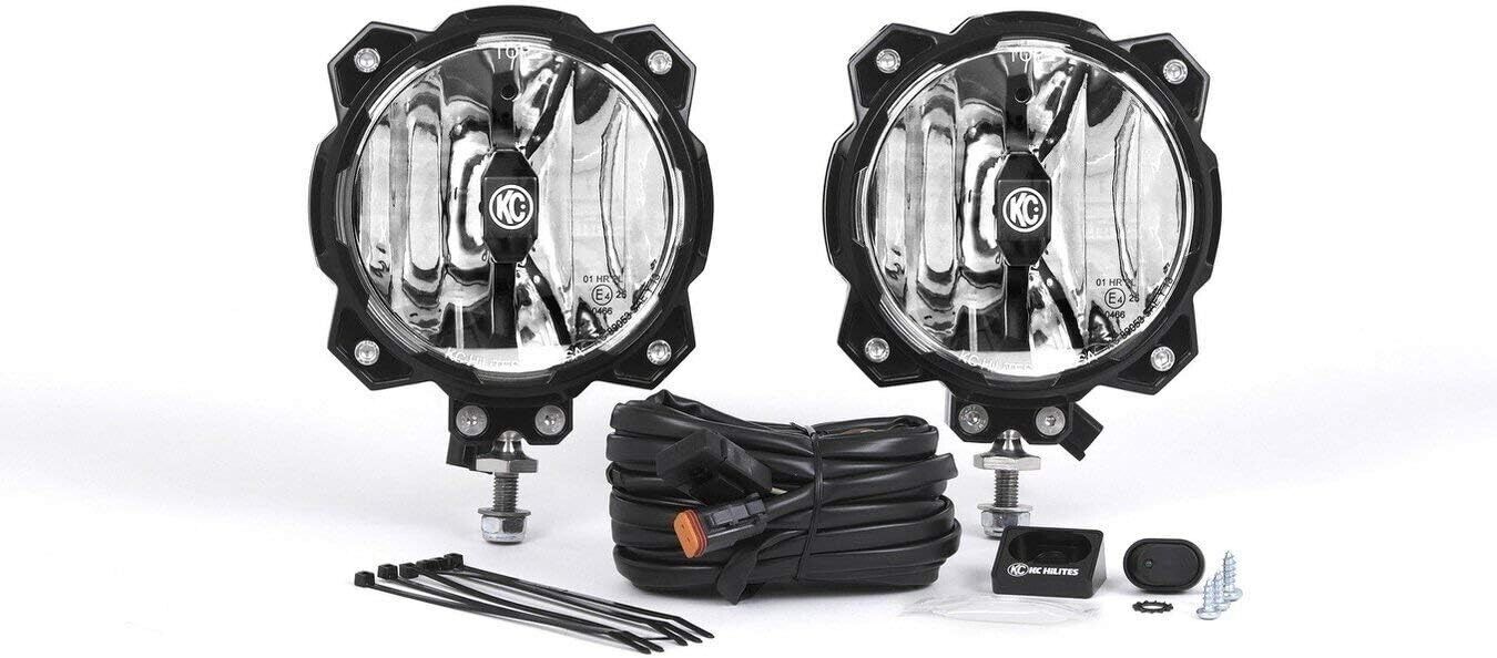 KC HiLiTES 91305 Gravity LED Pro6 Single Wide-40 Beam - Pair Pack System, NEW