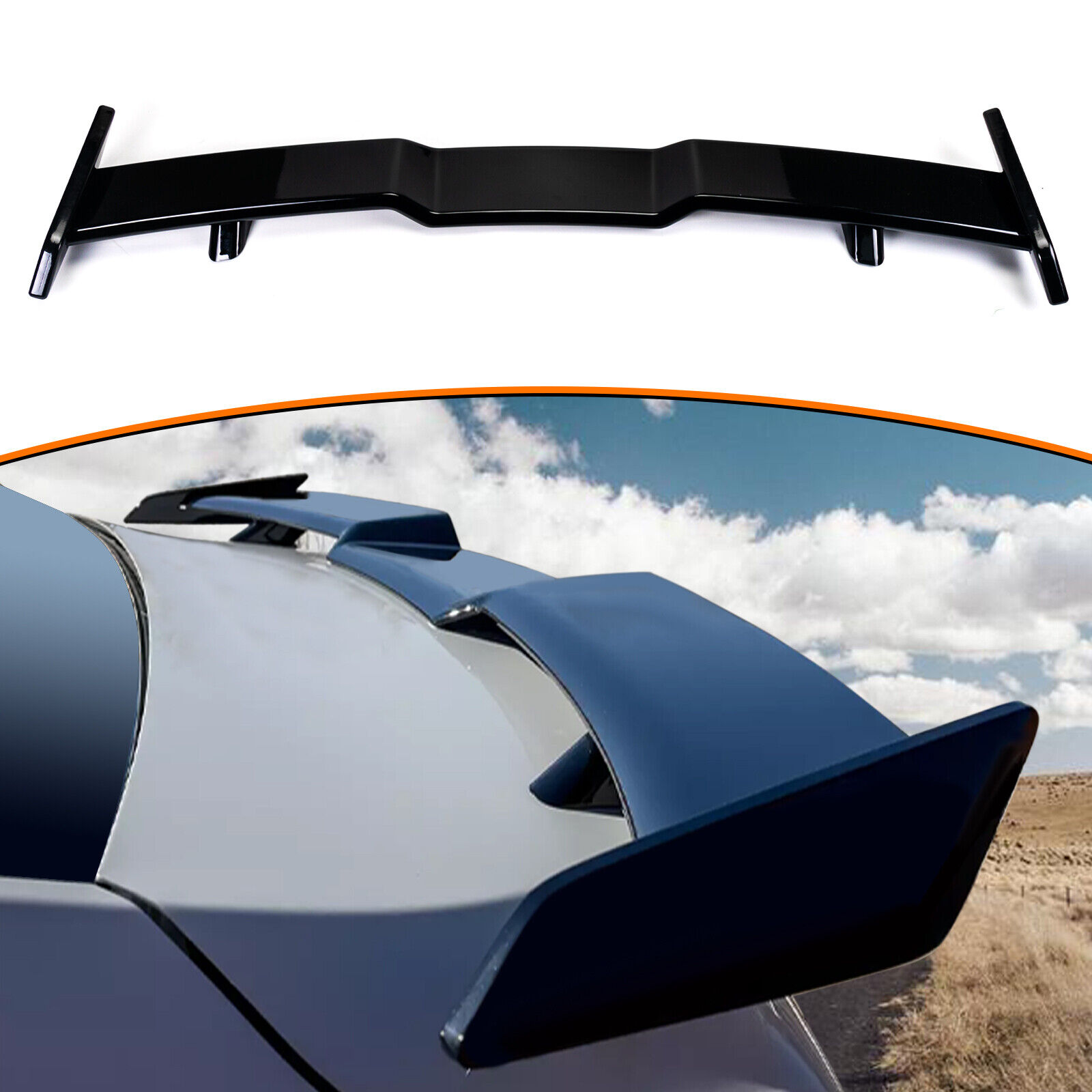 For Nissan Sentra 2013-2023 Rear Trunk Spoiler TRD Style Rear Lip Wing