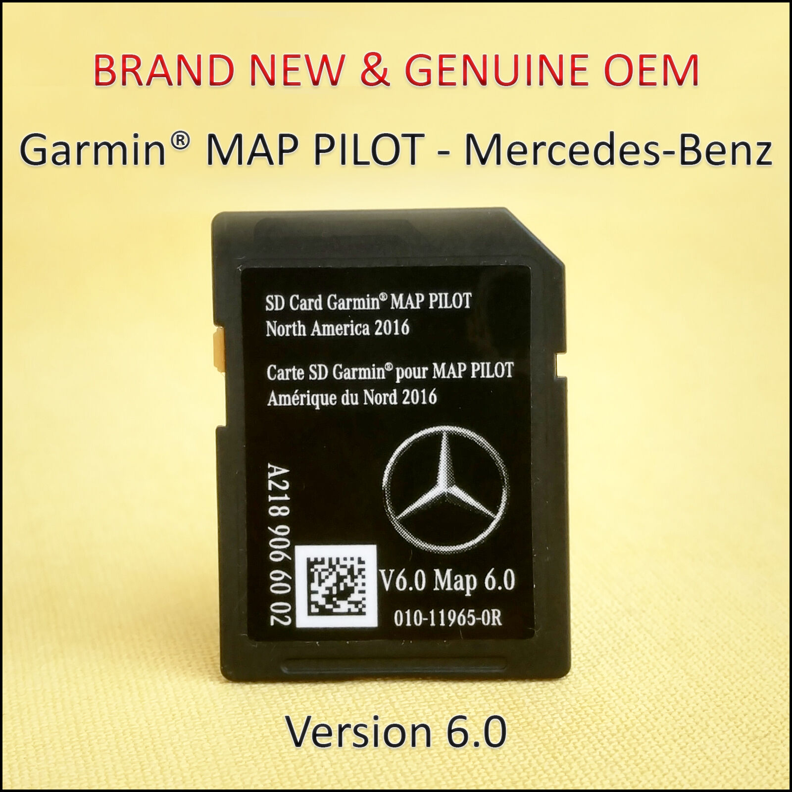  Mercedes-Benz CLA-CLS-GLA-SLC-B-E-Class Navigation SD Card GARMIN Map Pilot OEM