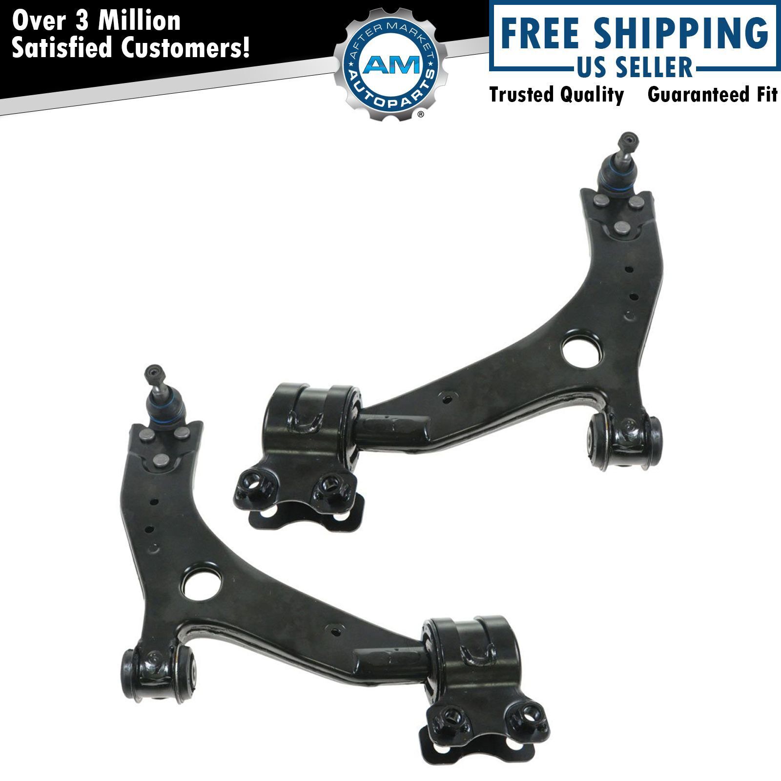Front Lower Control Arm w/ Ball Joint Pair Set for Volvo C30 C70 V50 S40 C70