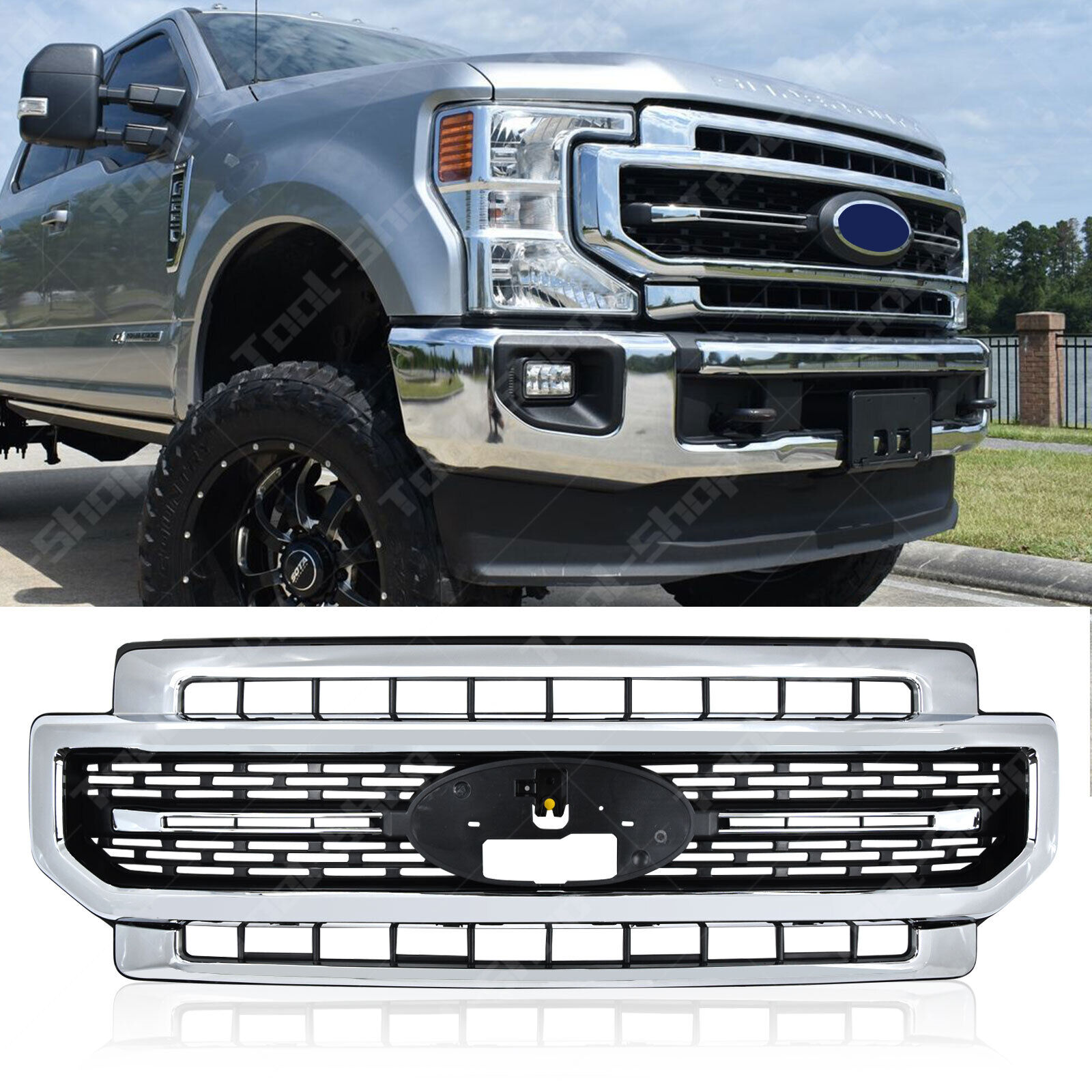 For 2020-2022 Ford F250 F350 Super Duty Lariat Front Grille LC3B-8200-CESMAS OEM