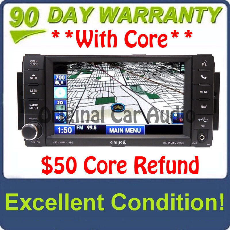 Chrysler Dodge Jeep RAM Radio Navigation Touch Screen 30GB HDD Uconnect USB AUX