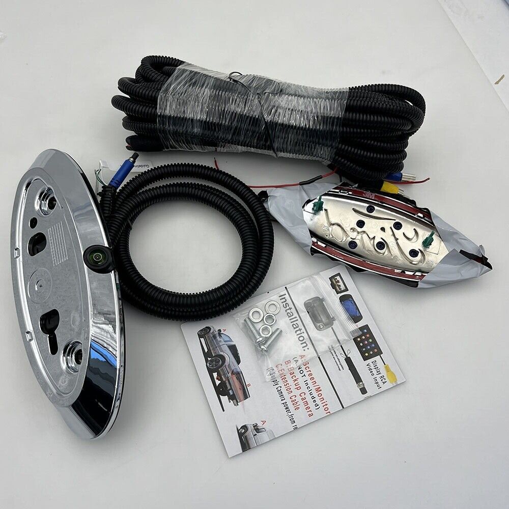 Tailgate Emblem Oval & Back Up Camera Kit Fits For Ford 2009-2016 F150 F250 F350