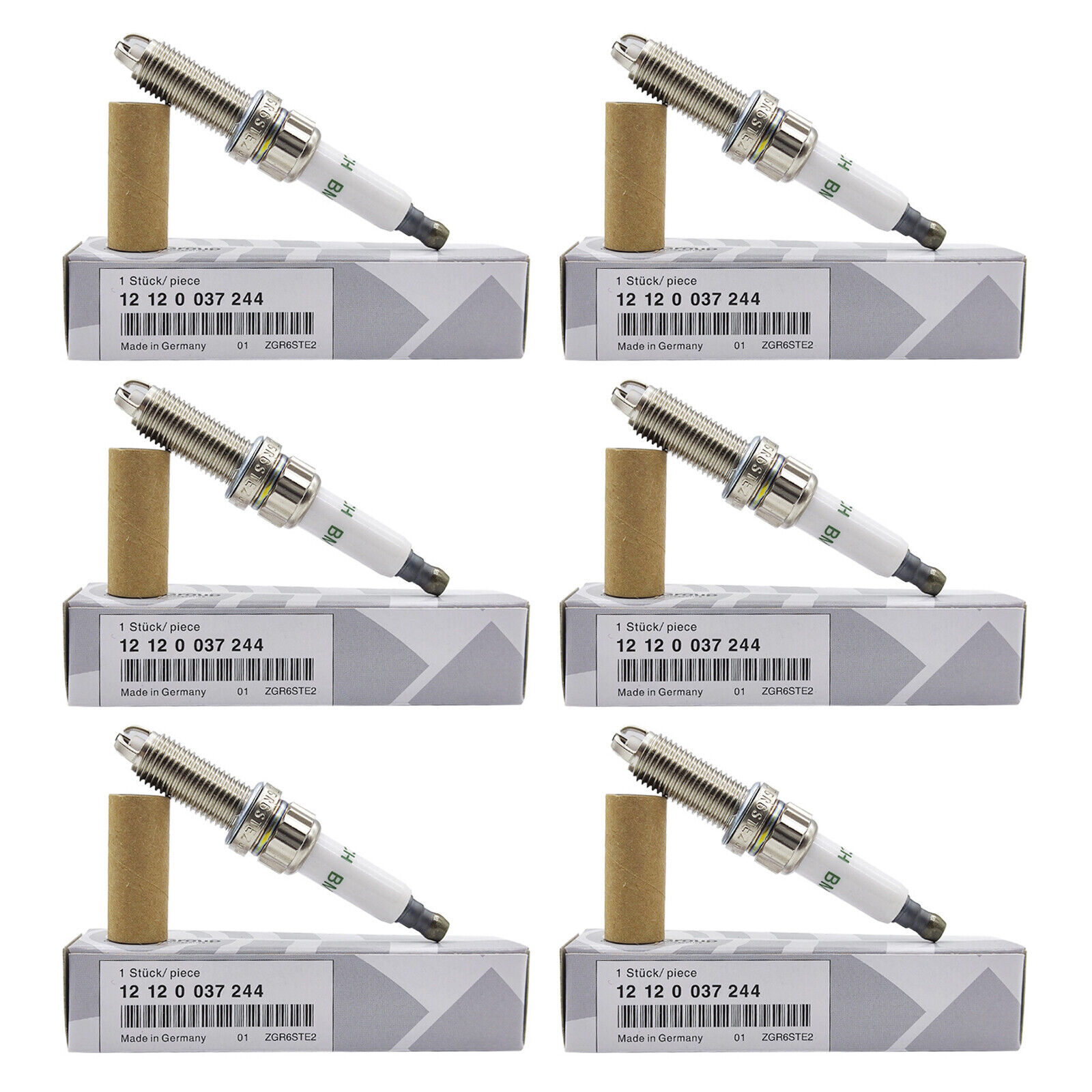 6pcs Spark Plugs for BMW 12120037244