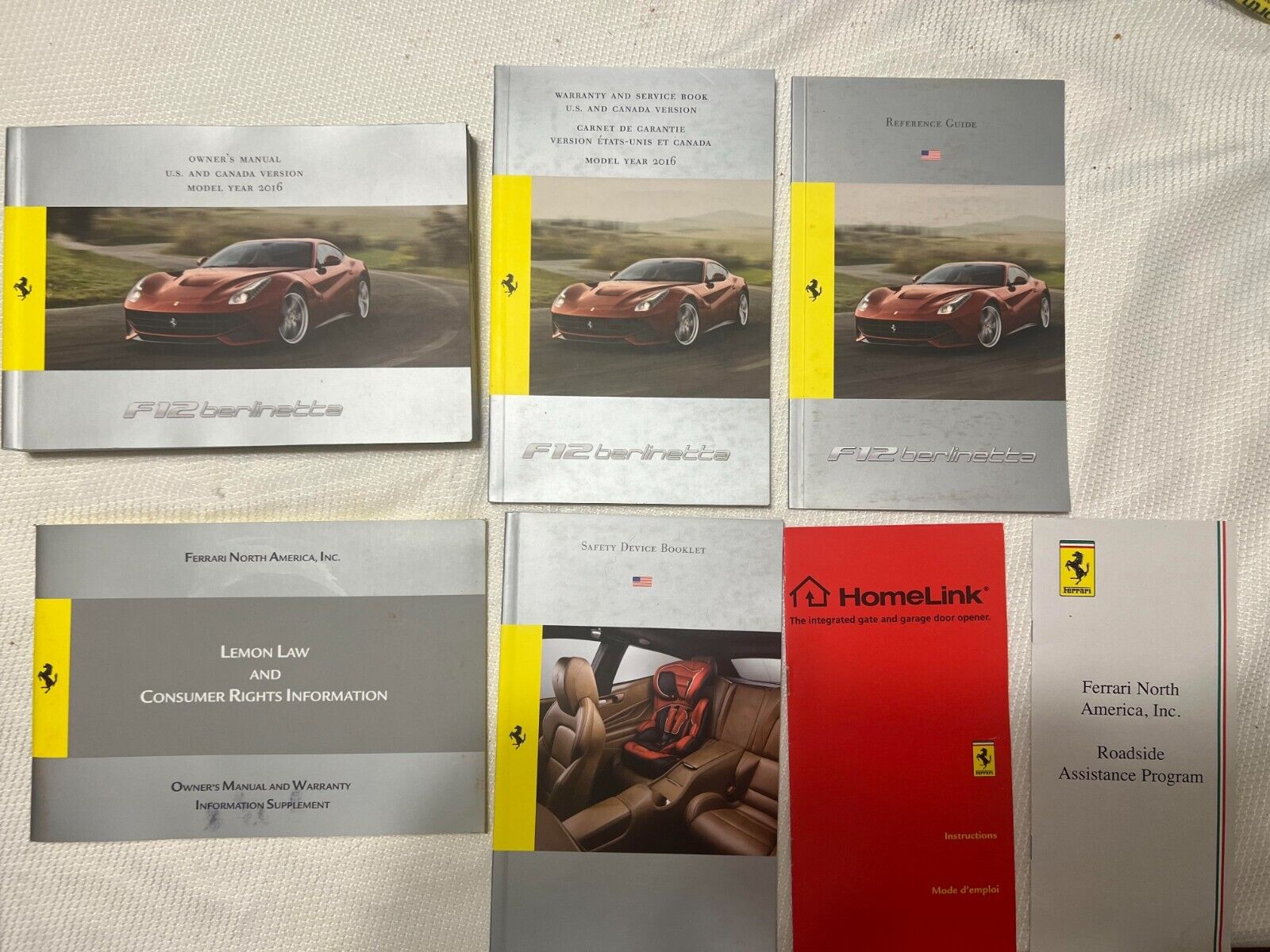 Ferrari F12 Owners Manuals books
