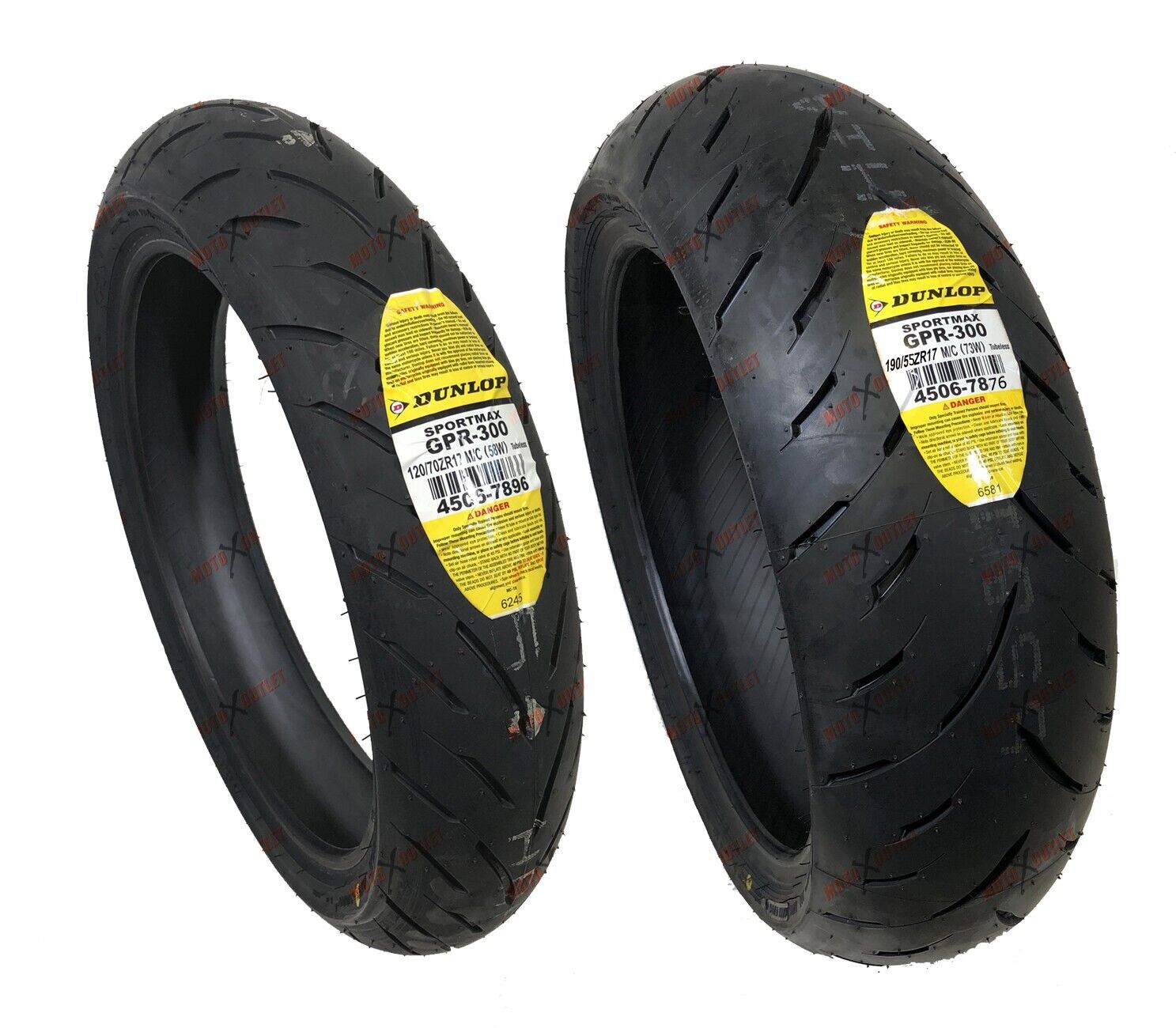 Dunlop Sportmax 190/55ZR17 120/70ZR17 Front Rear Motorcycle Tires GPR 300