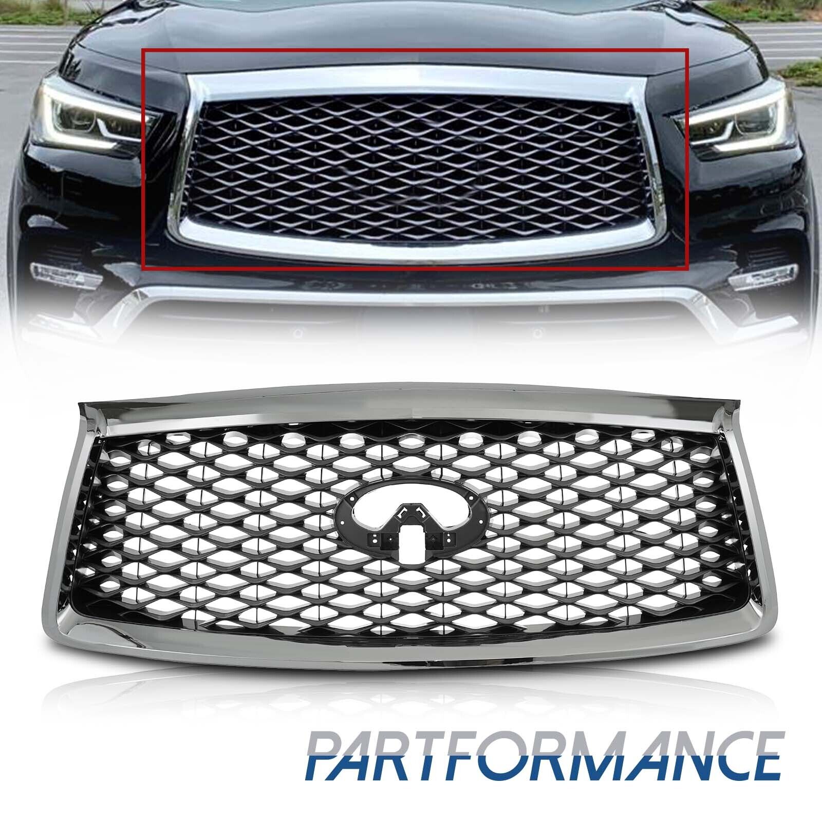 For 2018 2019 2020 2021 INFINITI QX80 GRILLE W/CAMERA GRILL OE STYLE 623106GW0A