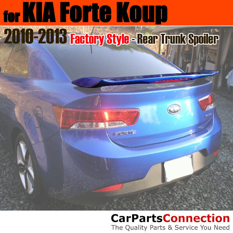 Painted Trunk Spoiler For 10-13 Kia Forte Koup 2Post HO CORSA BLUE METALLIC