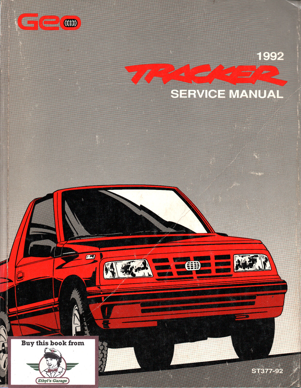 1992 Geo Tracker Shop Repair Service Maintenance Manual