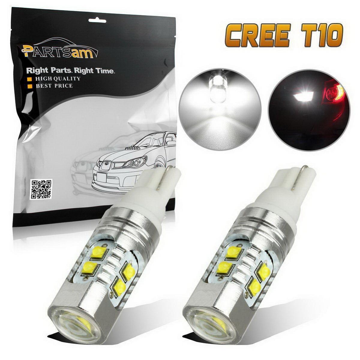50W White CREE High Power XB-D LED T10 2825 921 912 Backup Reverse Light Bulb x2
