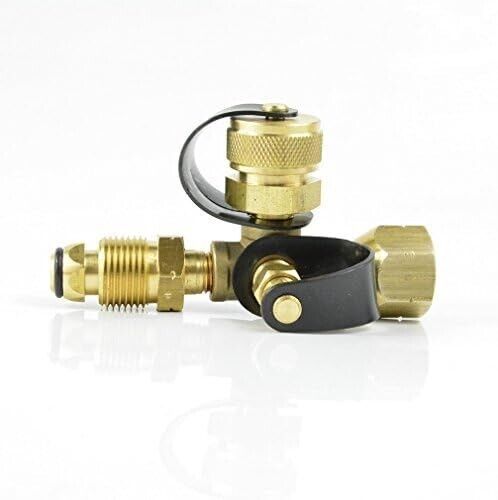 Gas Brass Tank Propane Refill Adapter Converter Outdoor Safety Pressure Control