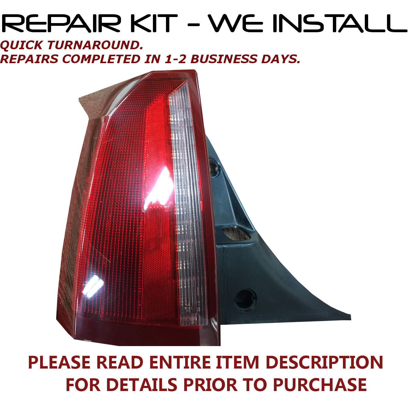 REPAIR KIT for Cadillac XLR Tail Light Lamp Single Assembly Left or Right LH RH