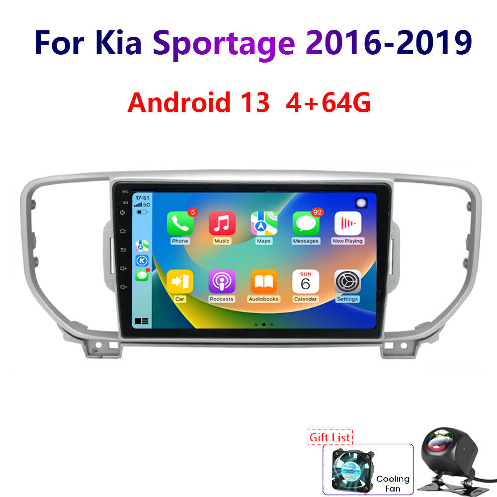 4-64G Android13 For Kia Sportage 2016-2019 Wireless Carplay Car Stereo Radio GPS