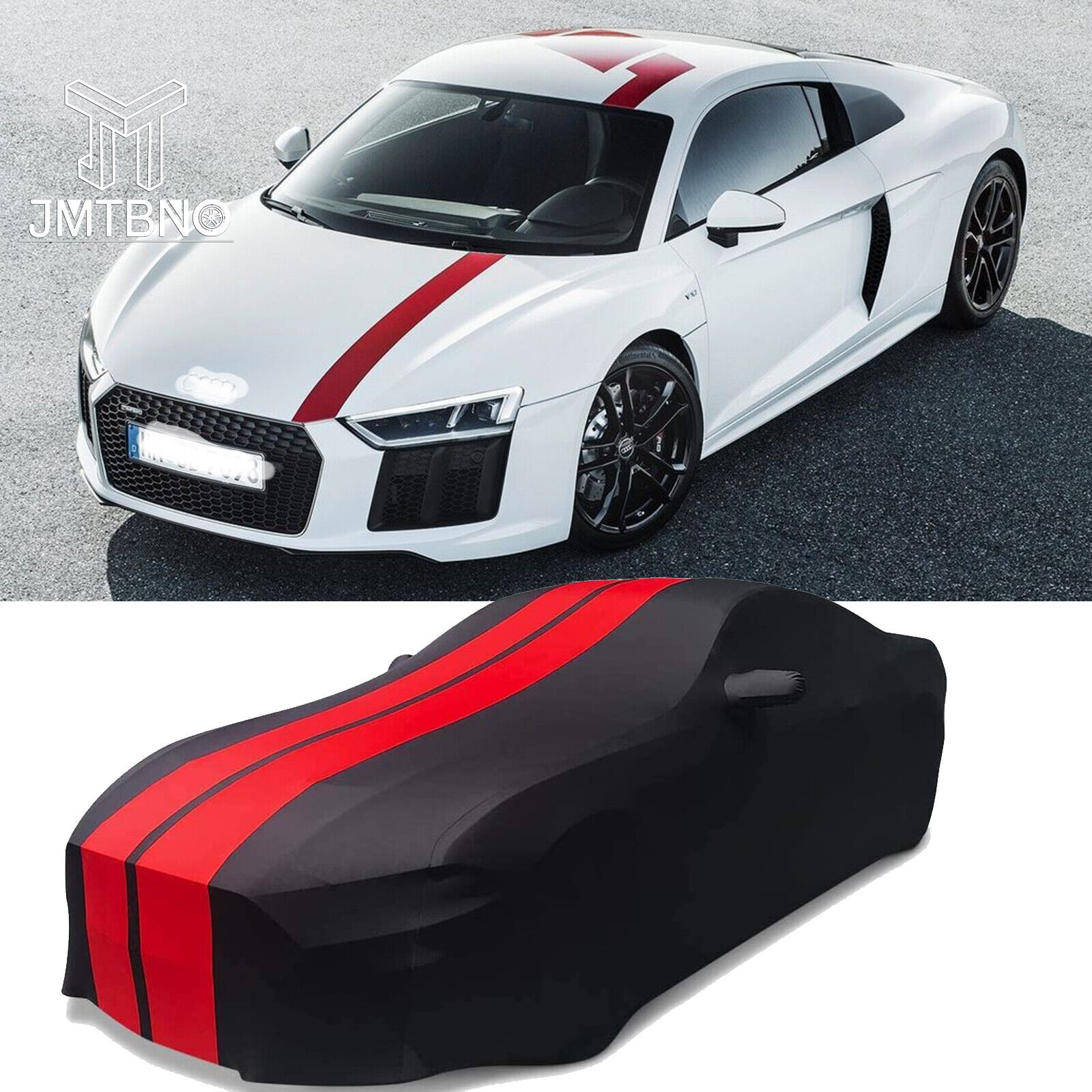 Satin Stretch Indoor Full Car Cover Scratch Dustproof Protect For Audi R8 Spyder
