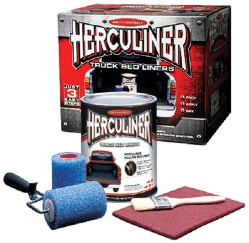 Herculiner HCL1B8 1 Gallon DIY Pick Up Truck Brush On Bedliner Kits - Quantity 1