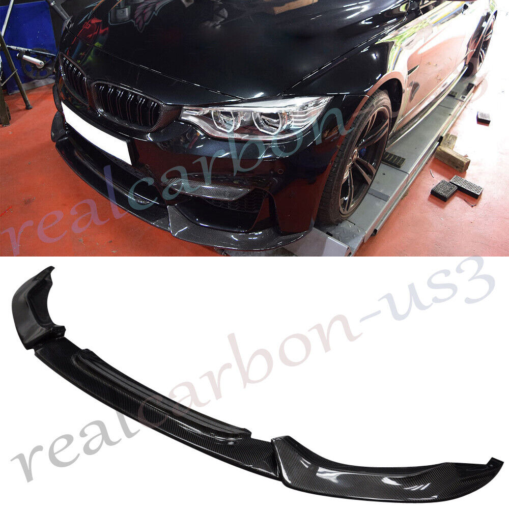 Carbon Fiber VRS Style Front Bumper Lip Spoiler For BMW F80 M3 F82 M4 2015UP