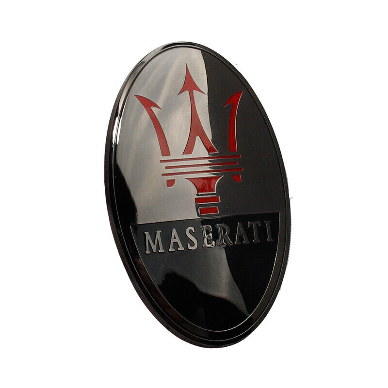 Maserati Granturismo Quatrroporte Ghibli Front Bumper Emblem Badge Black