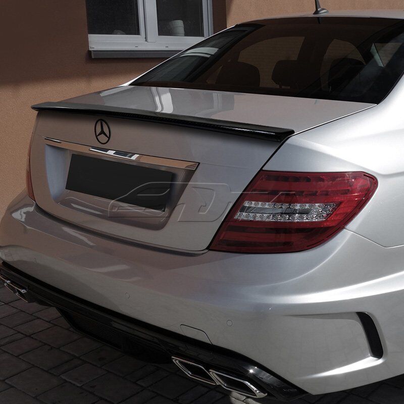 For 08-14 Mercedes-Benz C-Class W204 AMG-Style Real Carbon Fiber Trunk Spoiler