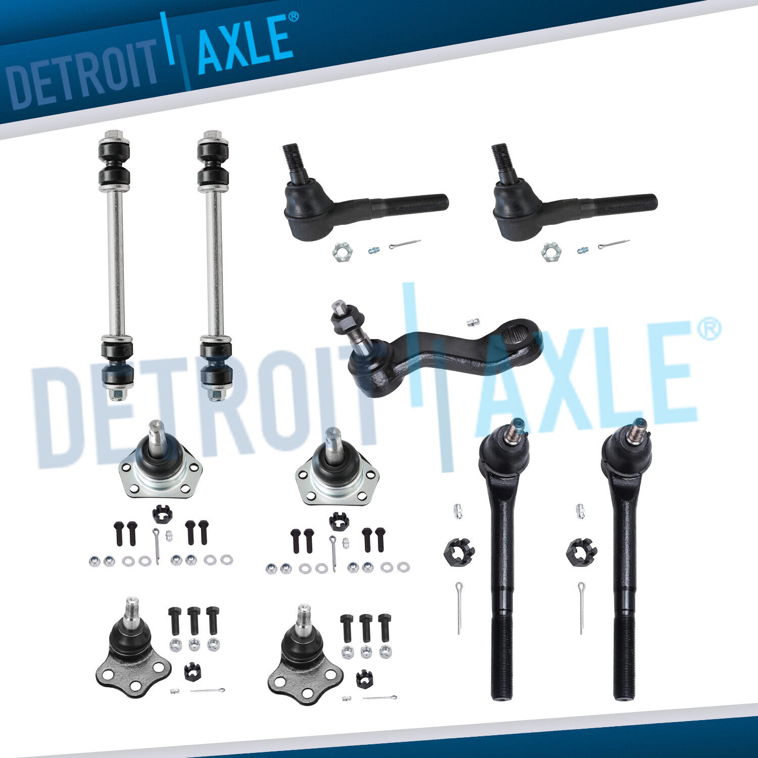 New 11pc Complete Front Suspension Kit for Dodge Ram 1500 Truck 2WD