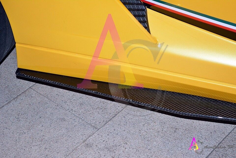 Lamborghini Gallardo - AeroCarbon carbon fiber Side Skirt Splitter (Dry Carbon)