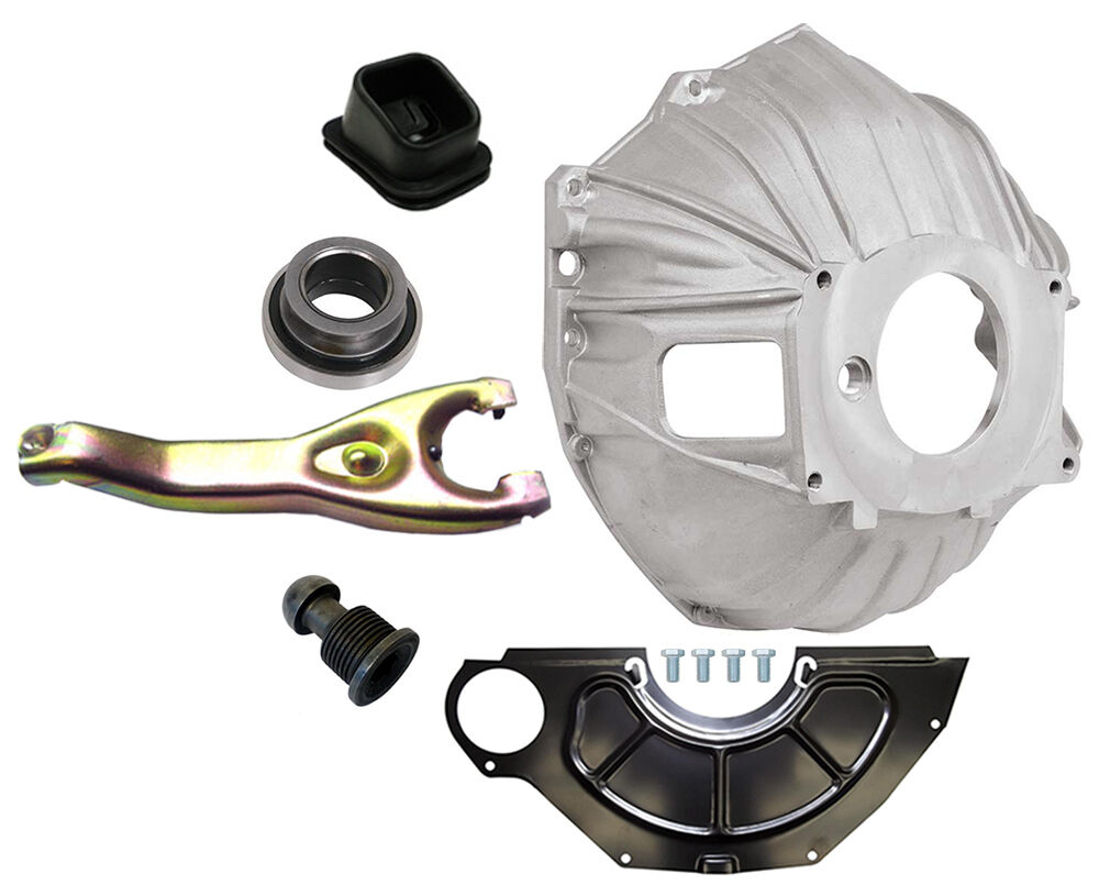 NEW CHEVY BELLHOUSING KIT,COVER,CLUTCH FORK,THROWOUT BEARING,GM 621,11\