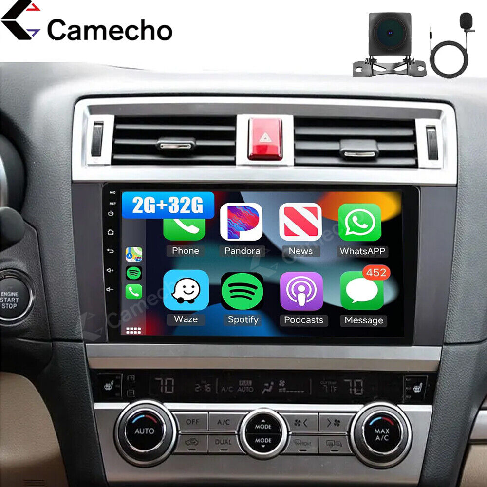 For 2015-18 Subaru Legacy Outback Carplay Android 13 Car Stereo Radio GPS Camera