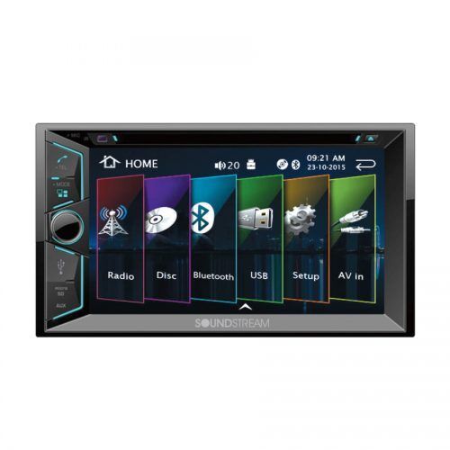 NEW Soundstream Double 2 Din VR-624B DVD/CD/MP3 Player 6.2