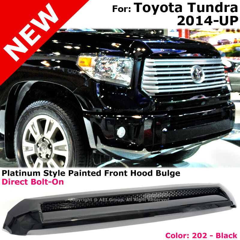 For Toyota Tundra 14-18 Platinum Style Front Upper Grille Hood Bulge Molding 202