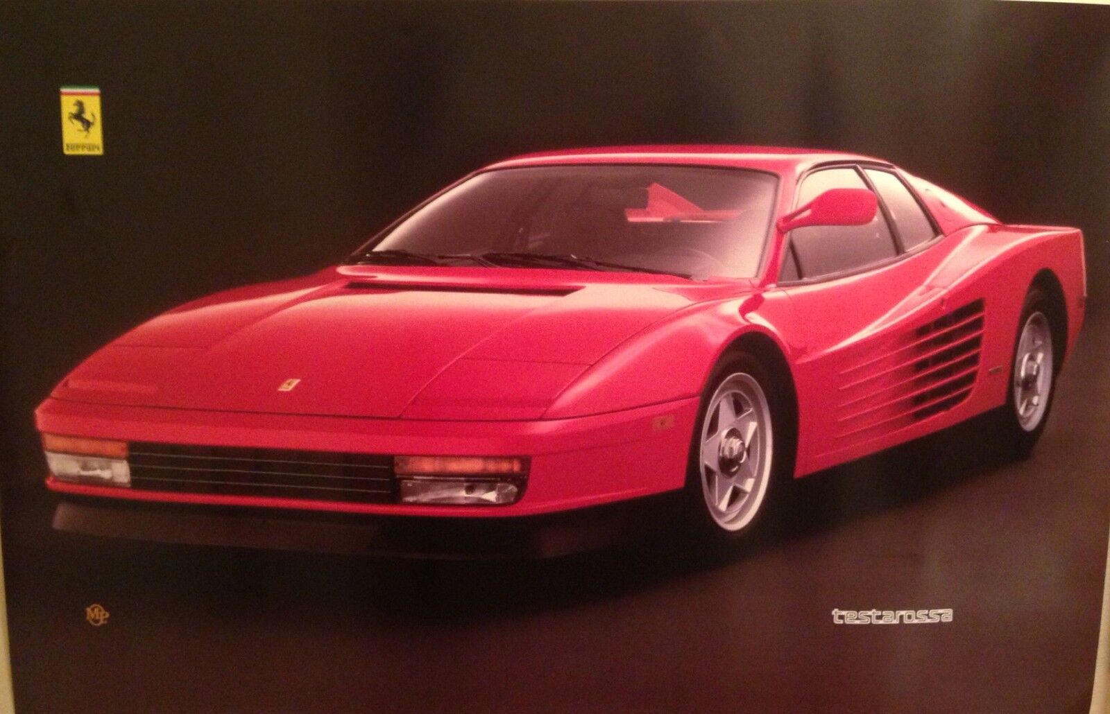 Ferrari Testarossa.Produced By Marenello(UK) 1984.Original Very Rare Car Poster