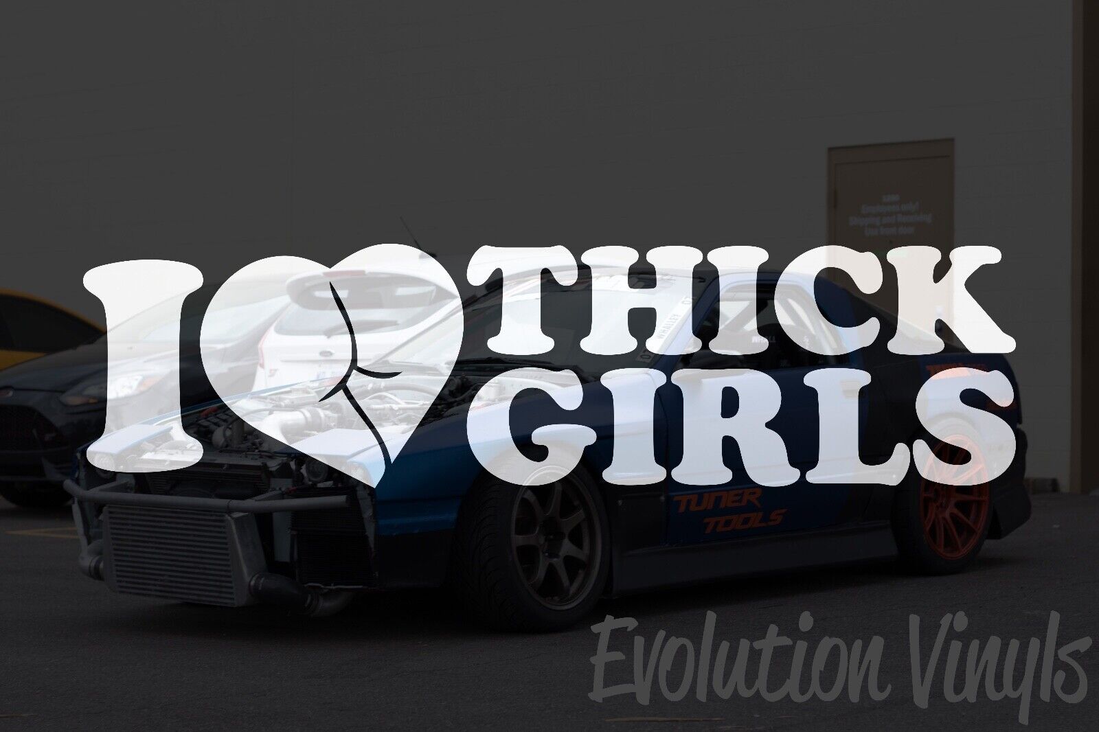 I Love Thick girls Sticker Decal V1 DieCut Vinyl Window Car Truck Single Moms