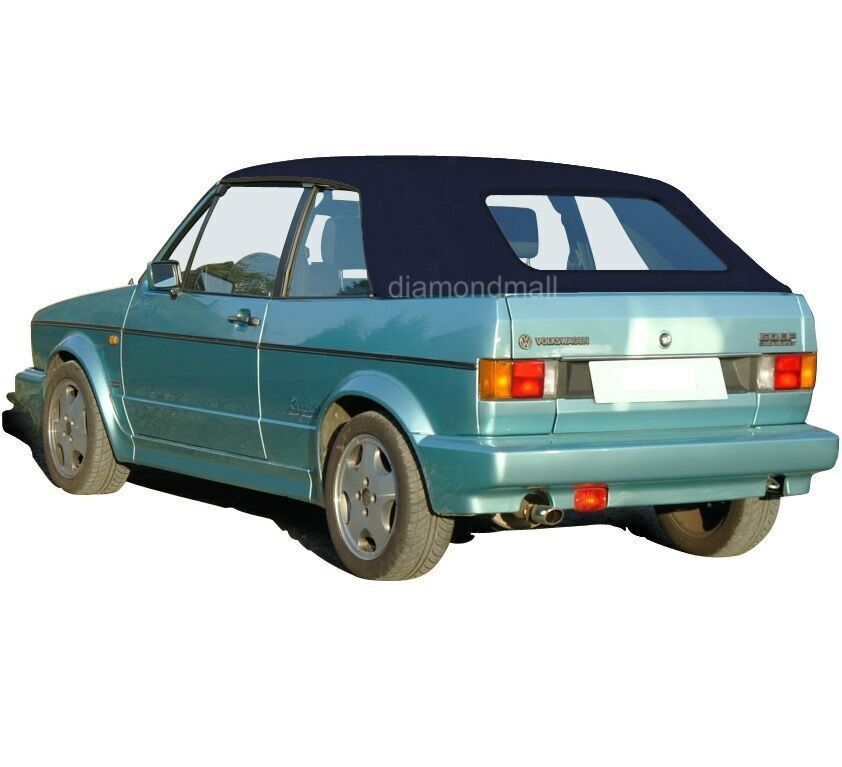 Fits VW Volkswagen Rabbit Cabriolet Golf 80-94 Convertible Soft Top Blue Canvas