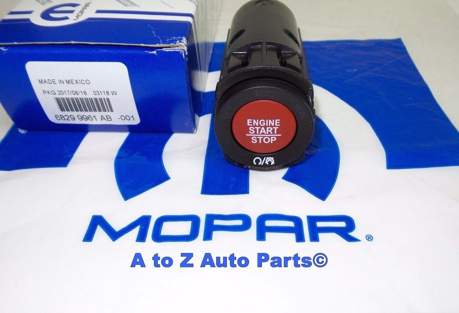 NEW 2015-2022 Dodge Challenger, Charger Red PUSH-BUTTON Start Switch, OEM Mopar