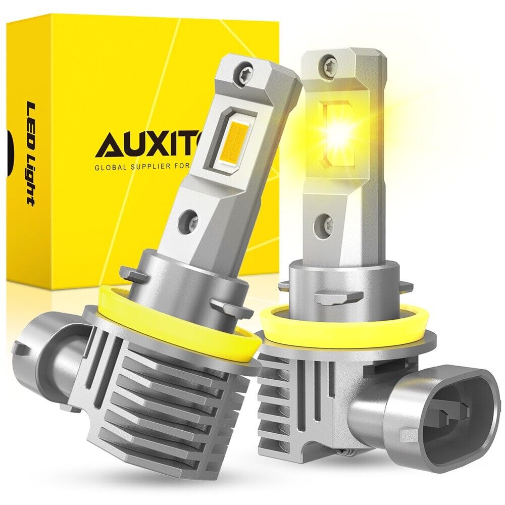 AUXITO H11 LED Headlight Fog Bulbs White Low Beam Conversion YELLOW GOLDEN M6 EA