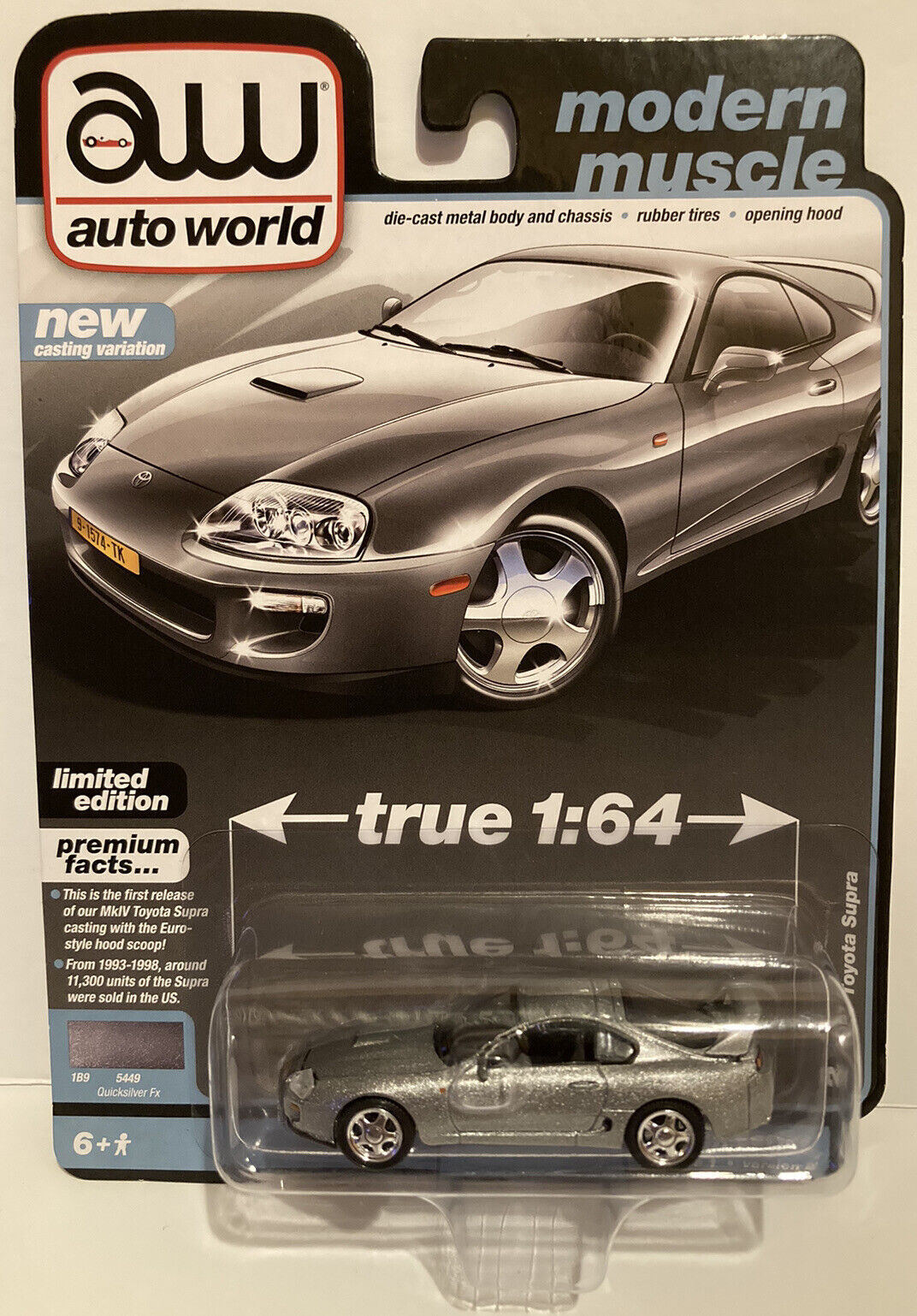 AUTO WORLD 1997 TOYOTA SUPRA Modern Muscle Limited Edition Release 1 Version B