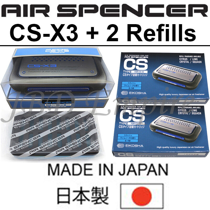 CS-X3 CSX3 SQUASH AIR SPENCER FRESHENER CASE+CARTRIDGE+2EXTRA REFILL H-4 EIKOSHA