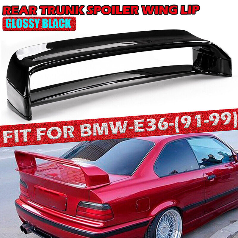 Glossy Black Rear Trunk Spoiler Wing For 1992-1998 BMW 3 Series E36 M3 LTW GT US
